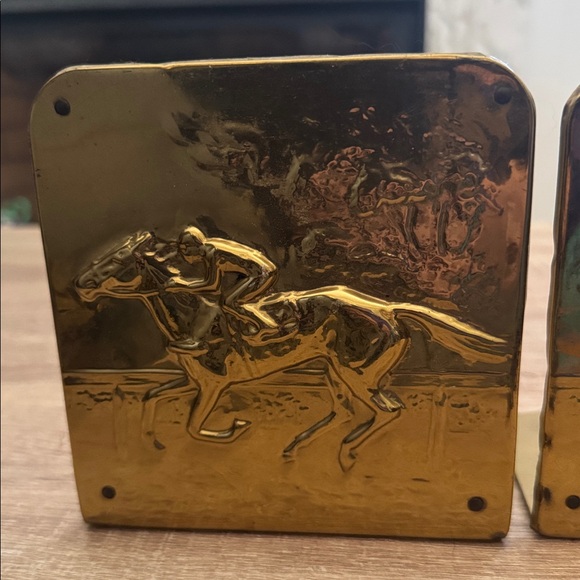 Vintage Horse and Jockey Bookends - Picture 2 of 3